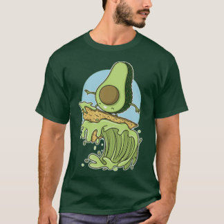 Funny Avocado Surfing 51 T-Shirt