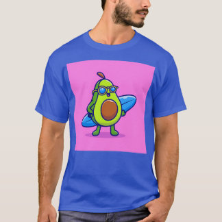 funny avocado surfing 8 1 T-Shirt