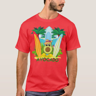Funny Avocado Surfing best gift for surfing lovers T-Shirt