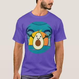 Funny Avocado Surfing Letx27s Go Surfing T-Shirt