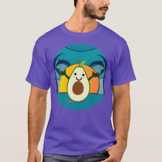 Funny Avocado Surfing Letx27s Go Surfing T-Shirt