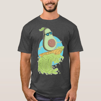Funny avocado surfing Summer gift Surf and Avocado T-Shirt