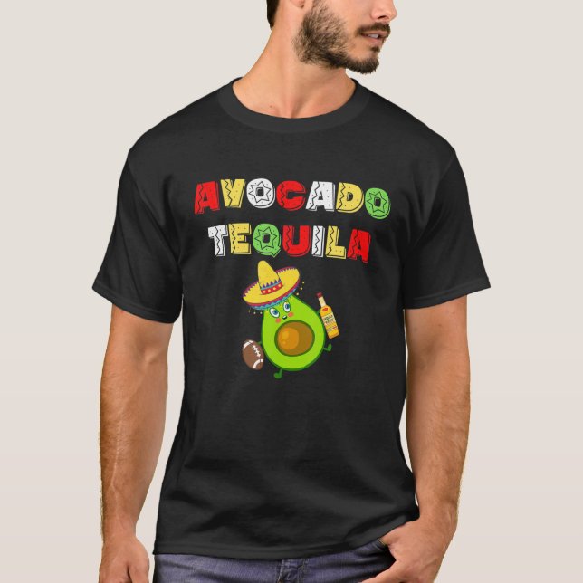 Funny Avocado Tequila T-Shirt (Front)