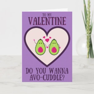 Funny Avocado Valentine Card
