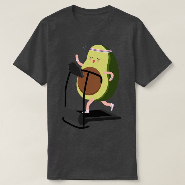 funny avocado workout T-Shirt (Design Front)
