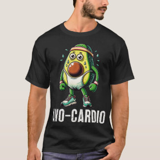 Funny Avocardio Avocado dio Exercise Fitness Pun H T-Shirt