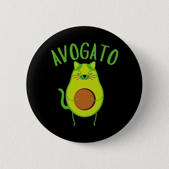 Funny Avogato 6 Cm Round Badge (Front)