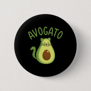 Funny Avogato Cat For Avocado Lover And Cinco De M 6 Cm Round Badge