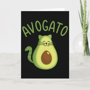 Funny Avogato Cat For Avocado Lover And Cinco De M Card