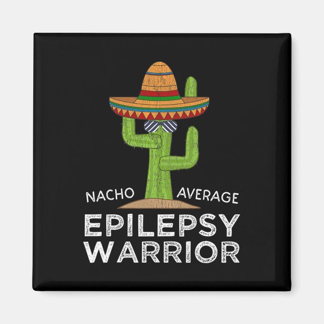 Funny Awareness Epilepsy Warrior  Magnet (Front)