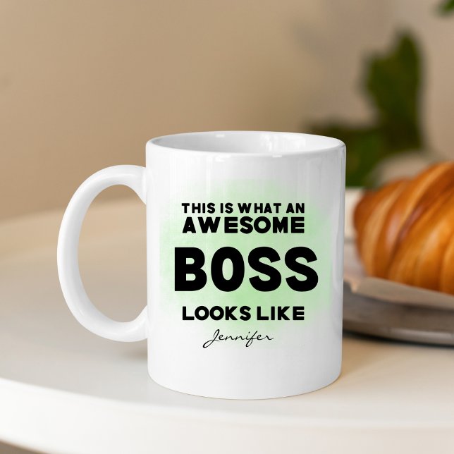 Funny Awesome Boss Looks Like Personalised Coffee Mug (Creator Uploaded)
