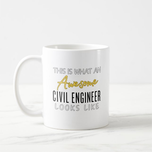 Funny Awesome Civil Engineer  Coffee Mug (Left)
