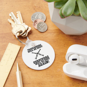 Funny Awesome Cowboys Trespassers Quote Key Ring