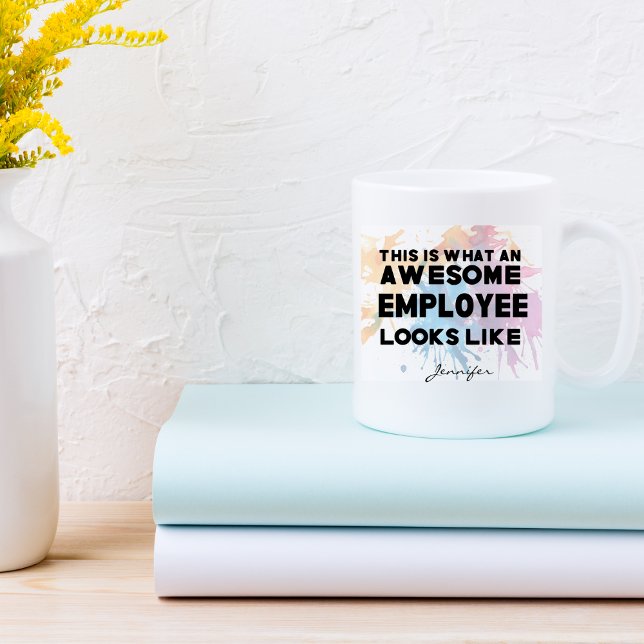Funny Awesome Employee Looks Like Personalised Coffee Mug (Creator Uploaded)