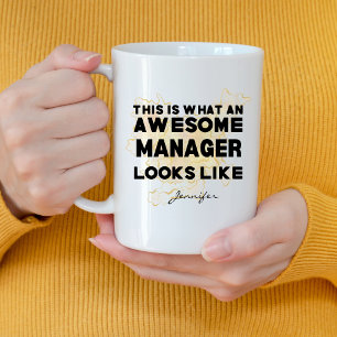 Funny Awesome Manager Looks Like Personalised Coffee Mug