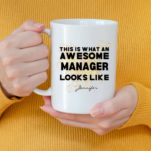 Funny Awesome Manager Looks Like Personalised Coffee Mug (Creator Uploaded)