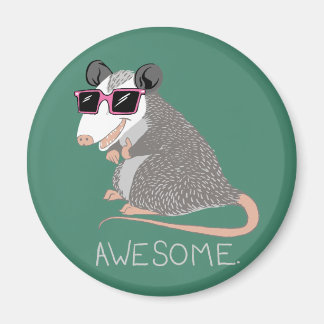 Funny Awesome Possum Magnet