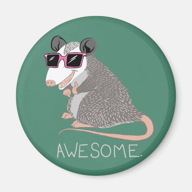 Funny Awesome Possum Magnet (Front)
