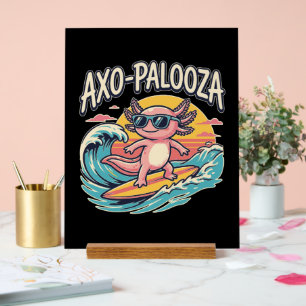 Funny Axo-Palooza 90s Alternative Concert Parody Acrylic Sign