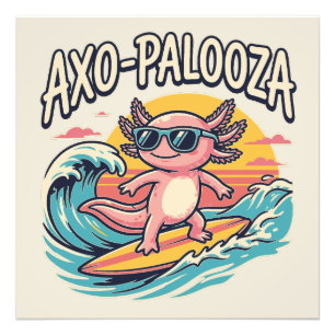 Funny Axo-Palooza 90s Alternative Concert Parody Photo Print