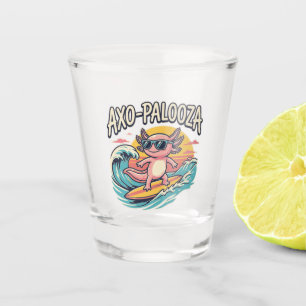 Funny Axo-Palooza 90s Alternative Concert Parody Shot Glass