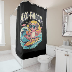Funny Axo-Palooza 90s Alternative Concert Parody Shower Curtain