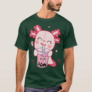 Funny Axolotl Bobalotl Boba Tea Bubble Milk Kawaii T-Shirt