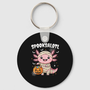 Funny Axolotl Halloween Shirt For Kids Boys Girls Key Ring