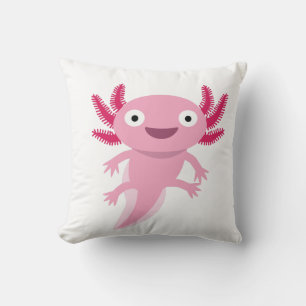 Funny Axolotl Illustration Cushion