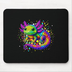 Funny Axolotl Lovers Polka Dot Happy Dot Day Girls Mouse Pad