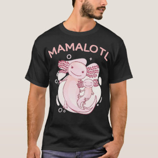 funny axolotl pregnancy announcement mamalotl mum  T-Shirt