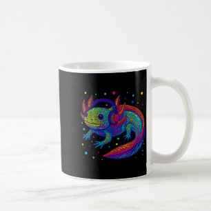 Funny Axolotl Video Gamer Polka Dot Art Student Do Coffee Mug