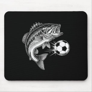 Funny B Fish Soccer Footll Graphic For Men Mouse Pad