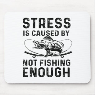 Funny B Fishing Lover Fisherman Design For Men Wom Mouse Pad