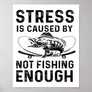 Funny B Fishing Lover Fisherman Design For Men Wom Poster