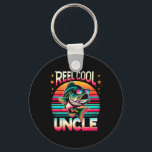 Funny B Fishing Uncle Reel Cool Uncle Father’s Day Key Ring<br><div class="desc">Funny B Fishing Uncle Reel Cool Uncle Father’s Day Gift.</div>