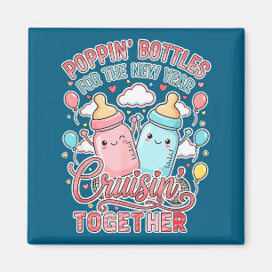 Funny Baby Announcement Cute Family Matching Paren Magnet