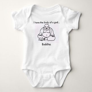 Funny Baby Bodysuit "Body of a god... Buddha."