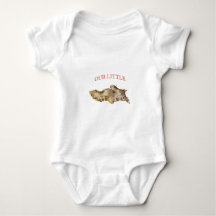 Funny baby bodysuit little ginger root redhead