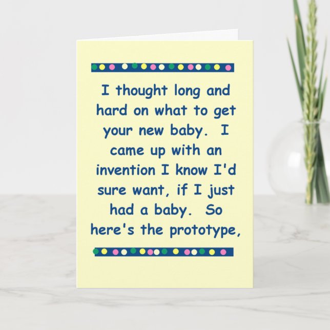 Funny baby card (Front)