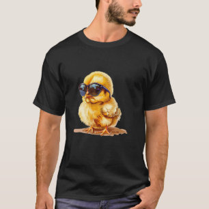 Funny Baby Chicken with Sunglasses for Hen Lovers T-Shirt