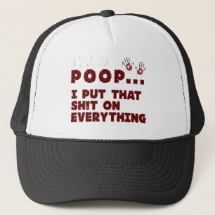 funny baby clothes sayings - baby poop joke shirt trucker hat