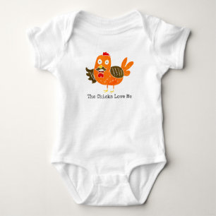 Funny Baby Clothing Farm Animal Rooster Baby Bodysuit