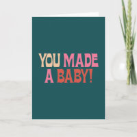 Funny Baby Congratulations New Parent Humour Cute