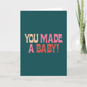 Funny Baby Congratulations New Parent Humour Cute Card