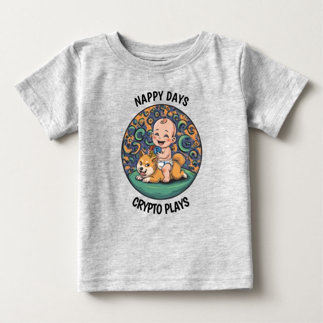 Funny Baby Crypto  Baby T-Shirt (Front)
