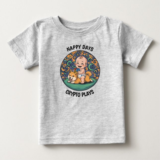 Funny Baby Crypto  T-Shirt (Front)