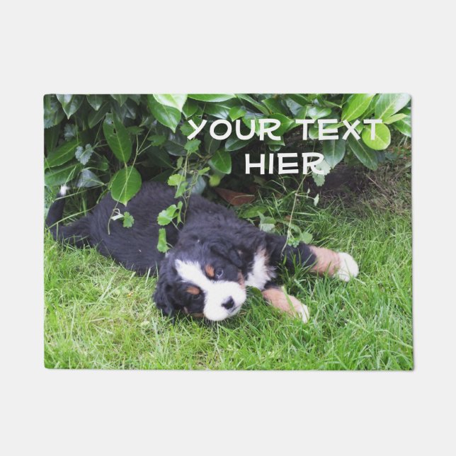 funny baby dog and your text doormat (Front)