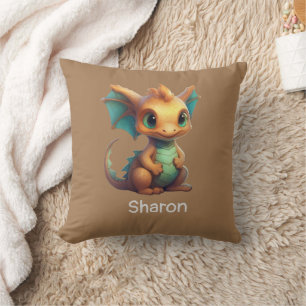 Funny Baby Dragon Chinese New Year Cushion