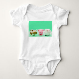 Funny Baby Farm Animals Cow Pig Sheep T-Shirt Bodysuit